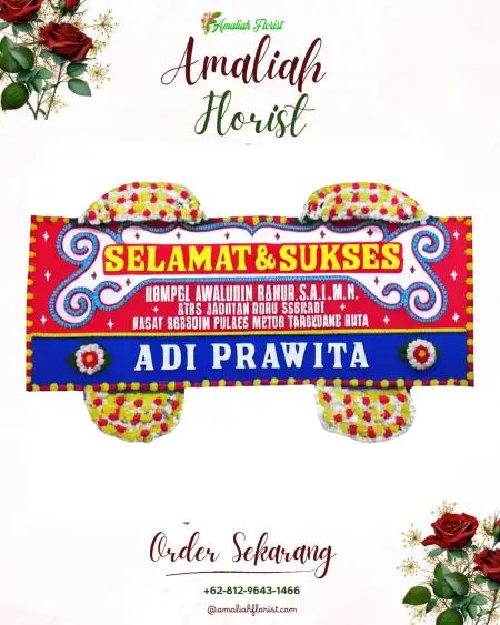Papan Bunga Ucapan Selamat Kumai