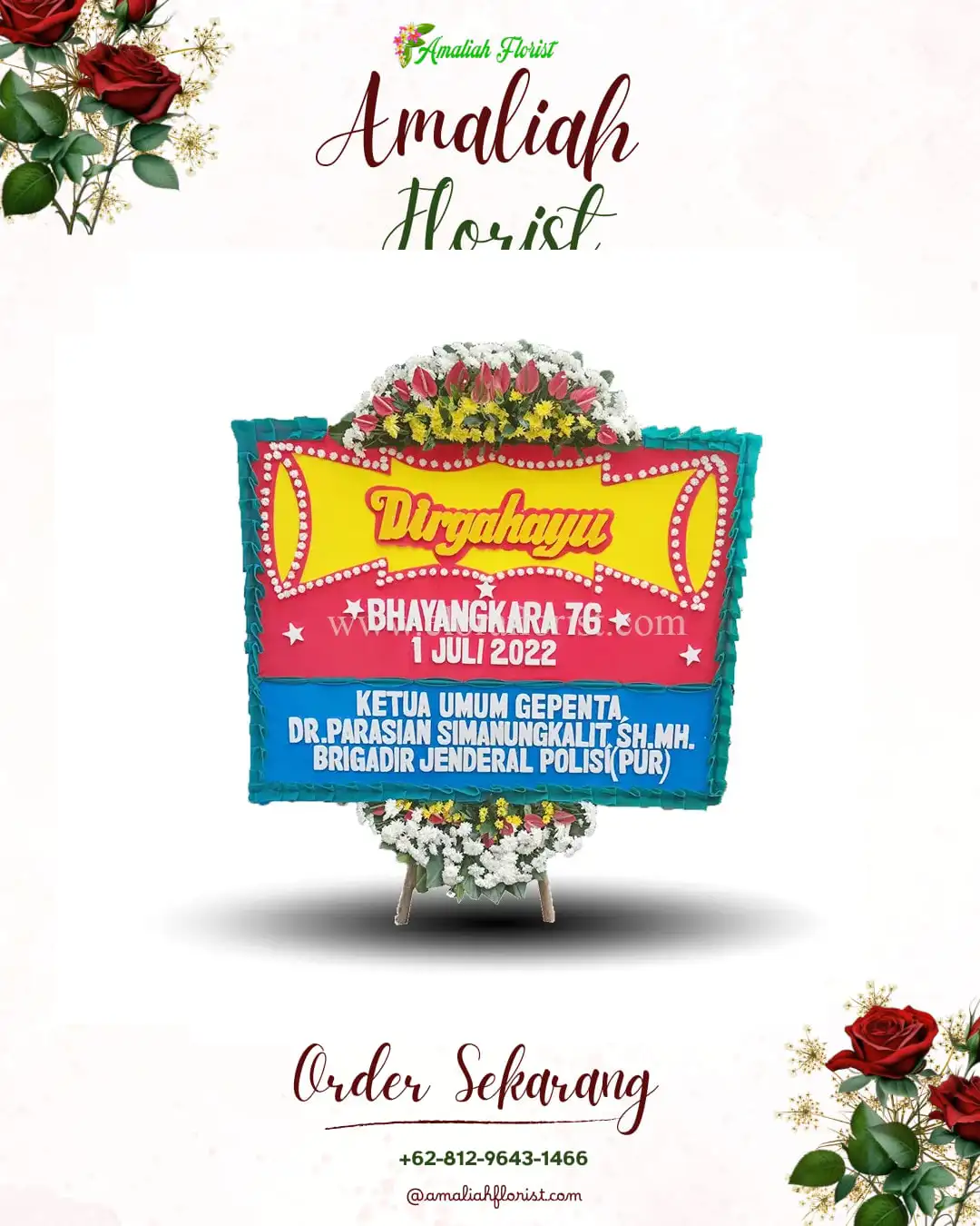 Papan Bunga HUT Ulang Tahun Kumai